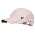 GADIEMKENSD Quick Dry Sports Hat Lightweight Breathable Soft Outdoor Running Cap Runners Caps for Women (Pink, M)