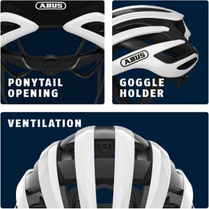 ABUS AirBreaker Road Bike Helmet – Lightweight Pro Cycling Helmet for Adults
