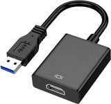 USB to HDMI Adapter,1080P USB 3.0/2.0 to HDMI Adapter Full HD Multi-Display Video Audio Graphics Cable Output Multiple Monitors Compatible with Windows 7/8/8.1/10/11/XP for PC Laptop Projector HDTV