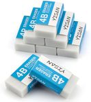 YISAN Erasers,8 Pack,Pencil Eraser,Cube Erasers,White Erasers Dust-Collecting,Single Line Dust for Drawing,71327