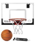 SKLZ Pro Mini Hoop Flip Over-The-Door Basketball Hoop with Flip-up Rim