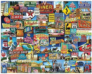 White Mountain Puzzles Roadside America, 1000 Piece Jigsaw Puzzle