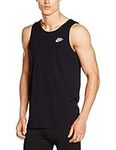 Nike Men Club Embroidery Tank - Black/White, Medium