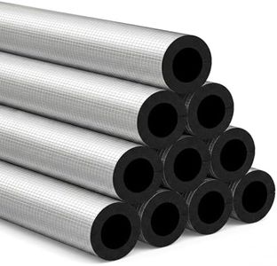 3/4 " ID Pipe Insulation Foam Tube Self Adhesive 36 '' L, Outdoor Foam Water Pipe Insulation for Winter Pipe Freeze Protection (10 PC)