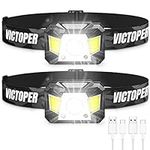Rechargeable Headlamp 2 Pack, 1200 