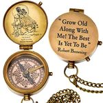 grow old along with me engraved compass with norman rockwell"sunset" engraving, valentine gift, anniversary gift, birthday, long distance, love, Sorry, Keepsakes, old memories, Love momentos