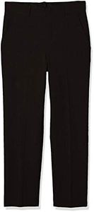 Van Heusen Boys' Flex Stretch Flat Front Dress Pants, Black, 18