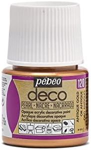 PEBEO - Pintura acrílica multisoporte - Color Opaco - Acabado nacarado - Color Oro Antiguo - 45ml