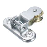 uxcell Wall Mounted Pulley 65mm Single Pulley Block, Iron Hanging Wire Towing Wheel, Cable Rope Runner Pulley Roller in Zinc Plated