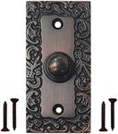 Akatva Door Bell Button – Bell Push Button – Doorbell Chime Wired - Doorbell Button Wired – Door Bell Ringer Button – Doorbell Button Replacement – Wired Doorbell Button - Oil Rubbed Bronze Finish