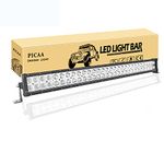 PICAA LED Light Bar 32in 180W Dual Rows Spot Flood Combo Beam LED Work Lights Bar Lamp Light for Car Truck Offroad Driving Lamp SUV UTE 4WD 12V 24V Waterproof Driving Work Lamp 6000K