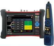 EVERSECU 7-inch retina touch screen all-in-one multi-functional 4K IP Camera Tester 8MP HD-SDI/TVI/AHD/CVI CCTV Tester, Multimeter, TDR Cable Test/OPM/VFL/POE Output/8GB SD Card/HDMI in&Out