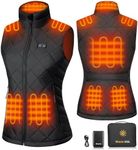 Glaais Heated Vest Women with Battery Pack 16000mAh 7.4V, Women's Heated Vest Heating Vest, Warming Electric Vest for Women