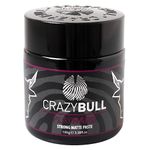 Crazy Bull Hair Paste Play Hard - Defining & Finishing Hair Styling Texturiser & Volumiser - Ultra-Strong Hold Hair Product for Men & Women - Natural Matte Finish, No Shine, Water Soluble, Vegan﻿﻿