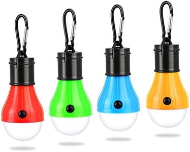 JOPHEK Lampada Led Ricaricabile, 4 x Lanterna da Campeggio A LED Lampada da Campeggio A Batteria Luce Portatile per Tenda Luce di Emergenza Impermeabile per Il Campeggio