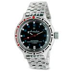 VOSTOK | Men's Classic Amphibian Automatic Self-Winding Russian Diver Watch | WR 200 m | Fashion | Business | Casual Men's Watches | Model 420268 Steel Bracelet