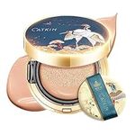 CATKIN X SUMMER PALACE Foundation for Mature Skin, Full Coverage Foundation with Lightweight and Breathable Formula, Refillable Cushion Foundation 13g*2(C03)