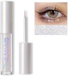 Erinde Liquid Glitter Eyeshadow Eyeliner, Korean Makeup, Tear Drop, Shimmer Metallic, Lightweight Waterproof Texture, Long Wearing, Loose Glitter Glue for Crystals Eye Glitter Makeup, Colorful Sequins