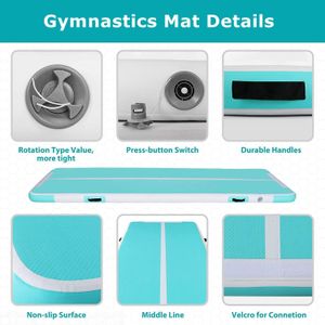 MEKETUM Air Tumble Track Mat – Inflatable Gymnastics Training Mat