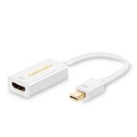 4K Mini DisplayPort to HDMI Adapter CableCreation Mini DP(Thunderbolt Port Compatible) to HDMI AV HDTV Male to Female Adaptor for Mac Book iMac, White Color