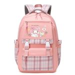 Festa Park Parent-kuro, Pink-a, 16.9*11.5*5 inches, Cute Backpack