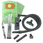 Spares2go Complete Wet & Dry 3m Hoover Hose, Rods, Floor & Mini Tool Kit for Numatic Henry Hetty etc Vacuum Cleaners (includes 10 x Dust Bags)