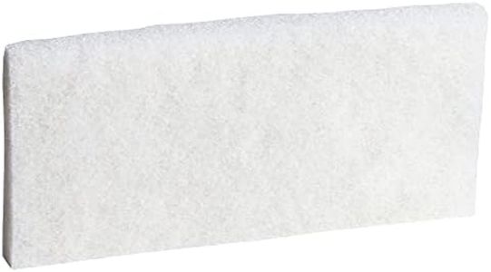 3M 8440 Doodlebug Cleaning Pad, 4.6" x 10" - 5-Pack, White