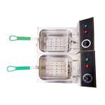 Kiran Enterprise 8 Liter Electric Double Pan Deep Fryer Electric Fryer