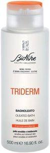 Bionike Triderm - Bagnoleato Emolliente, Olio Doccia Delicato per Pelli Sensibili, Detergente Corpo ad Azione Protettiva e Idratante, Dona Morbidezza alla Pelle, 500 ml