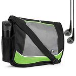 SumacLife PT_NBKLEA095HAN201_x Green Premium PU Leather SumacLife Briefcase Laptop Bag for HP ProBook Fit 12.2 13.3 14 15.6" Laptop + Earphone with Mic