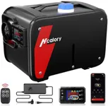 HCALORY 8KW Diesel Heater, 12V Portable Diesel Air Heater All-in-one with Bluetooth Control and Smart APP, 110V AC & 12V 24V DC Parking Diesel Heaters for Car, Truck, Boat, RV,Campers