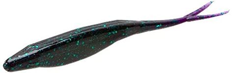 Zoom Bait Salty Super Fluke Bait, Junebug, 5-Inch, Pack of 10