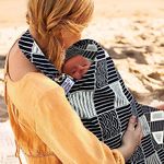 UHINOOS Nursing Cover,Infinity Soft Breastfeeding Cotton for Babies with No See Through Cotton for Mother Nursing Apron for Breastfeeding (Dark)