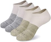 MONFOOT Women's and Men's 4 Pairs Sports Athletic Mesh Ankle Socks Multicolor Large, multipack