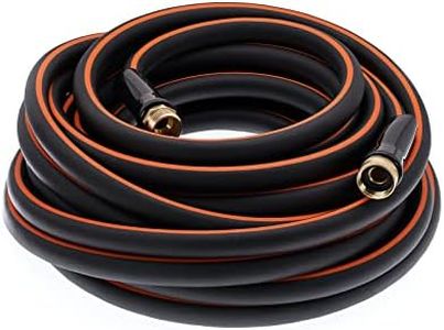 EASTRANS Heavy Duty Garden Hose 5/8 in x 25 ft, Flexible Water Hose with 3/4" Solid Brass Connector Outdoor, Car wash, Lawn