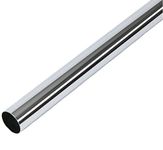 Round Wardrobe Hanging Rail Tube 25mm x 2438mm - Polished Stainless Steel