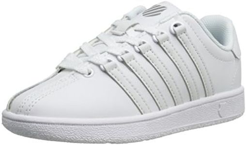 K-Swiss Kid's Clasic VN Sneaker, White/White, 11.5 M Little Kid