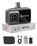 HIKMICRO MiniE Thermal Camera Android/iOS, Thermal Imaging Camera with SuperIR Image Enhancement, 25Hz, No Battery, for Phone/Tablet, USB-C/Lightning Port (Adapter Included, support iPhone 15/16)