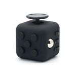 Appash Cube Fidget Toy Stress Anxiety Pressure Relieving Toy Great for Adults and Children[Gift Idea][Relaxing Toy][Stress Reliever][Soft Material] (Black & Black)