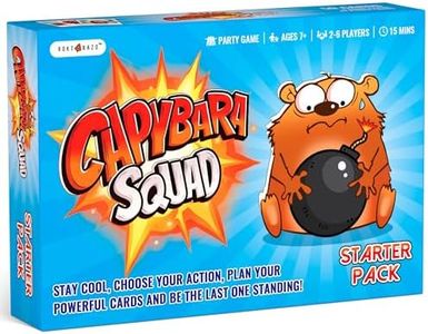rokt&razo Capybara Squad: Starter Pack, Chill & Hilarious Card Games | Delayed Bombs & Blast Tactics | 2-6 Players, 2min Rules, Ages 6+ | Perfect for Kids, Teens, Adults, Family, Party, Travel