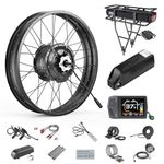BAFANG G062 48V 1000W Rear Wheel Hub Motor 20" 26" Fat Bike Electric Conversion Kit 20/26x4.0 Inch Fat Tyre Ebike Conversion Kit for Snow, Cargo Bike with Optional Display and 48V Ebike Battery