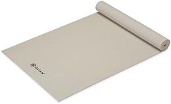 Gaiam Yoga Mat Premium Solid Color Non Slip Exercise & Fitness Mat for All Types of Yoga, Pilates & Floor Workouts, Sandstone, 5mm