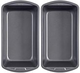 Good Cook Set of 2 Nonstick Steel Loaf Pans, Standard-Sized 9" x 5"