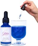 Glitter Faced - Edible Glitter for Cocktails & Drinks - Mess-Free Glitter Drop, Food-Grade, 0 Cal, Sparkle Luster Dust, Drink Glitter for Enhanced Shine, Halloween or Christmas Party, 30ml (Blue)