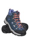 Mountain Warehouse Adventurer Womens Boots - Waterproof Rain Boots, Synthetic & Textile Walking Shoes - For Autumn Winter, Hiking & Trekking Navy Adult Shoe Size 9