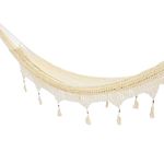 NOVICA Handmade Caribbean Shores - 158" Large Nylon Hammock, Camping Essentials, Beach Hammock, Portable Hammock, Amacas Mexicanas, Foldable Hammock, Perfect for - Camping, Hiking or Beach Trip