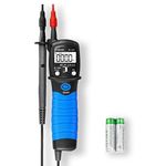 Pen Type Digital Multimeter - BTMETER BT-38C AC DC 600V High Voltage Tester, 60M Ohm Resistance Meter, with Capacitance Diode Test, Continuity Alarm, Backlit LCD Screen, Lamp Light