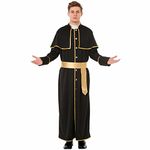 Heavenly Father Men's Halloween Costume - Priest Gospel Preacher Outfit (Large)