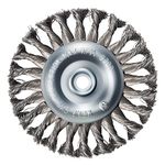 Mercer Industries 184010 Knot Wire Wheel, 6" x 1/2" x (1/2", 5/8"), For Bench/Pedestal Grinders