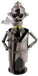 Metal Wine Rack Bottle Holders - Decoration Shelf Stand Suitable For Home, Kitchen, Restaurants, Bars & Parties | Can Also Be Used As A Novelty Gift | Eye-Catching & Funny Designs (SKIER)